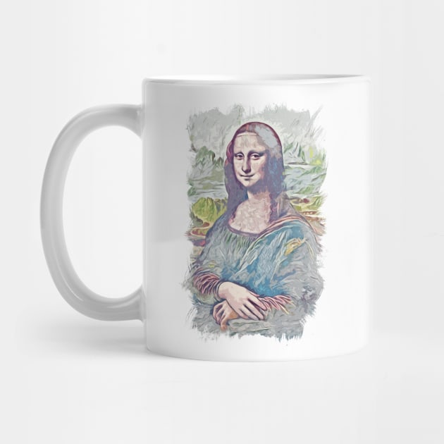 Mona Lisa Smile / La Gioconda / Leonardo Da Vinci / Abstract Fan Art by Naumovski